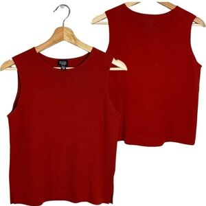 Eileen Fisher Women's SP Small Petite Sleeveless 100% Wool Fine Crepe Tank Top
